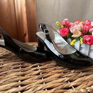 Black Pump Sling Back Shoe